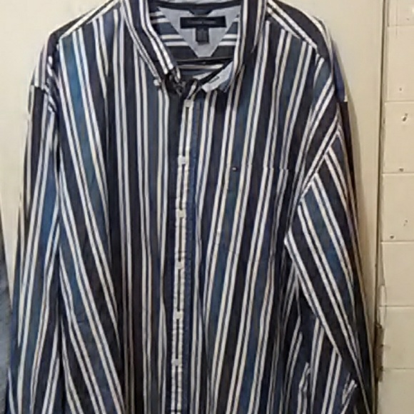 Tommy Hilfiger Striped Button up Dress shirt - Picture 1 of 8